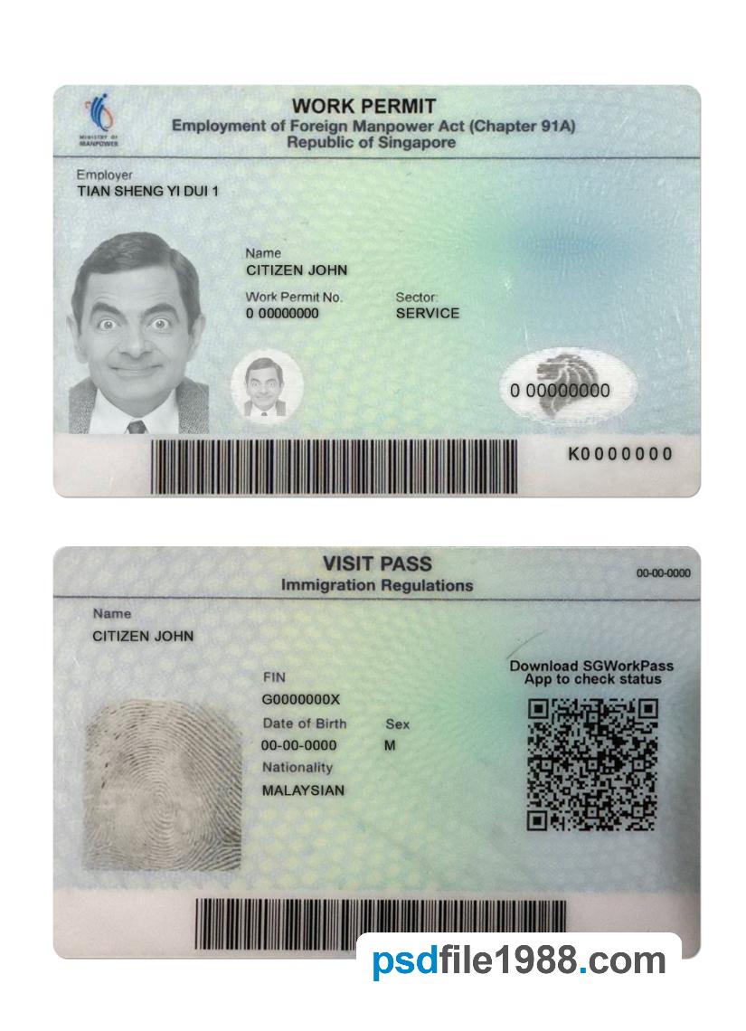 Singapore Work Permit